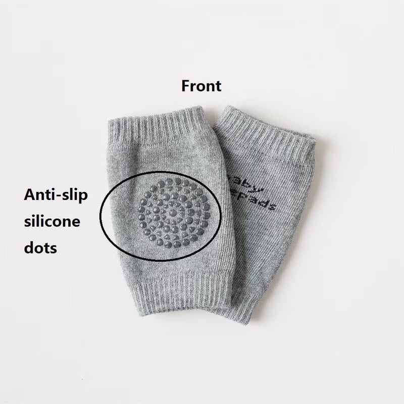 Baby Crawling Knee Pads Toddler Leg Warmer Safety Protective Cover Toddlers Learn to Socks Children Short Kneepads Unisex Baby Anti Slip Knee Protectors(5 Pairs)